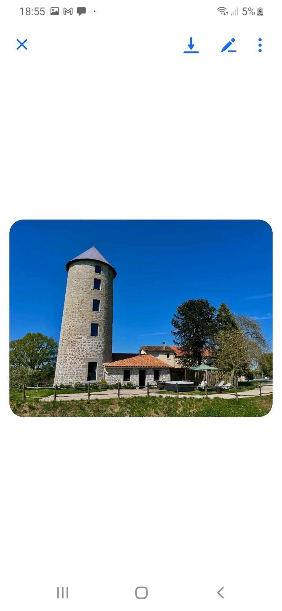 Loue Ancien Moulin A Vent Avec Piscine Et Jacuzzi Villa Neuvy-Bouin Dış mekan fotoğraf